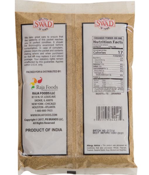 CORIANDER POWDER (7 OZ) - Rice And Spice