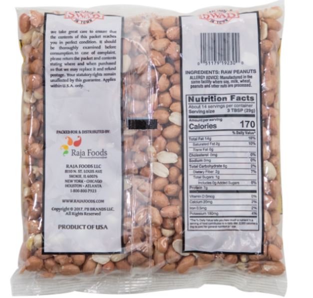 RAW PEANUTS (14 OZ) - Rice And Spice