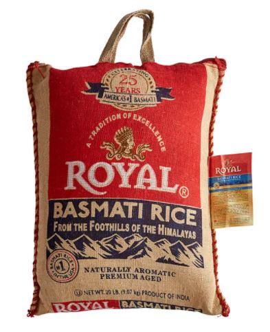 ROYAL BASMATI RICE (20 LB)