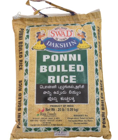 RICE PONNI BOILED (20 LB)