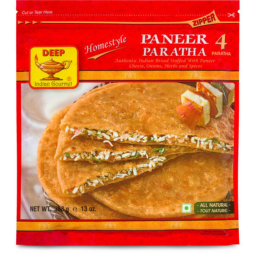 Deep Paneer Paratha 4 pcs (13 oz)