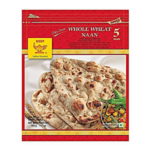 Deep Whole Wheat Naan 5 pcs (14.1 oz)