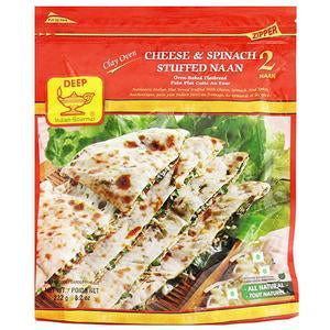 Deep Cheese & Spinach Stuffe Naan 2 pcs (8.2 oz)