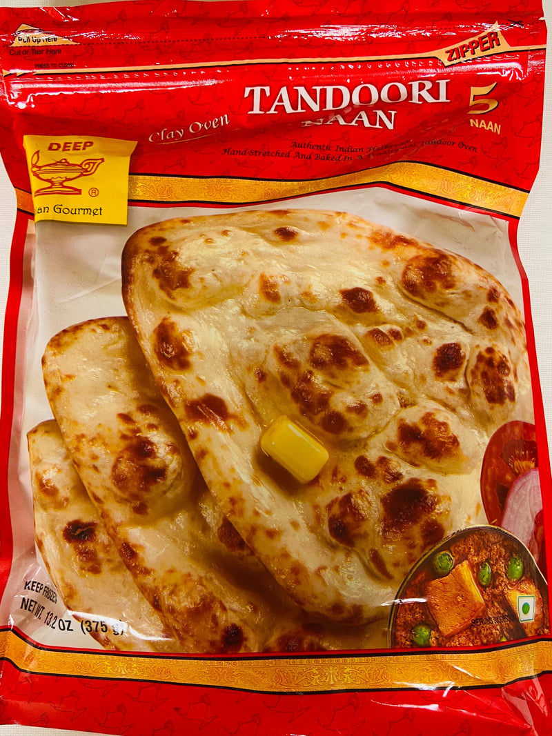 Deep Tandoori Naan 5 pcs (13.2 oz)