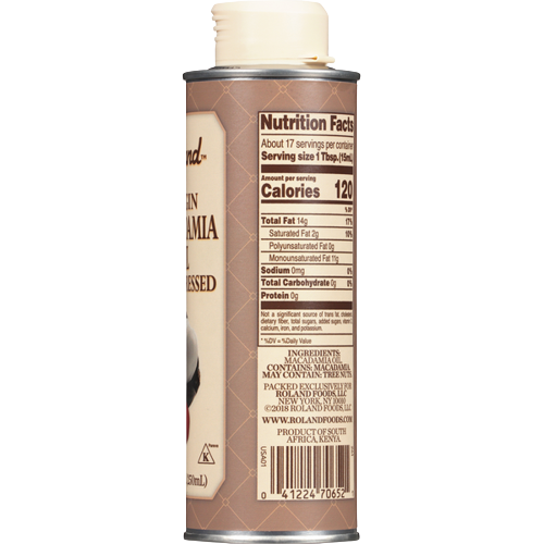 Roland Foods Oil, Virgin Macadamia (8.5 fl oz)