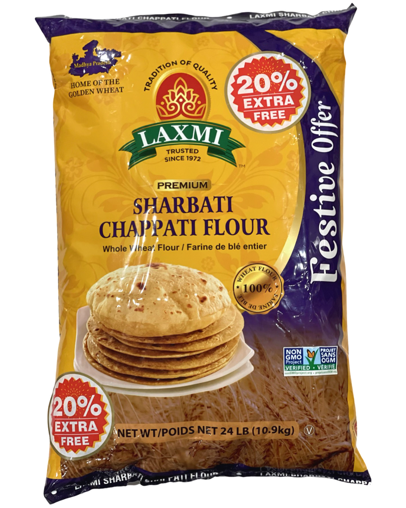 LAXMI SHARBATI CHAPATI FLOUR (20 LB)