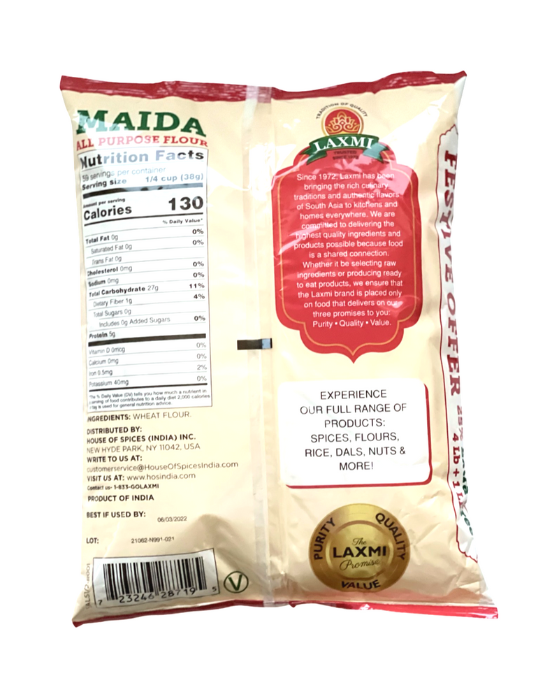 LAXMI MAIDA ALL PURPOSE FLOUR (4 LB)