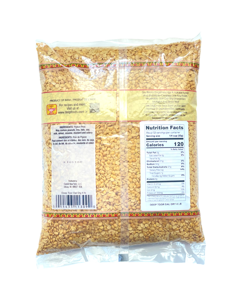 Deep Toor Dal Dry (4 LB)