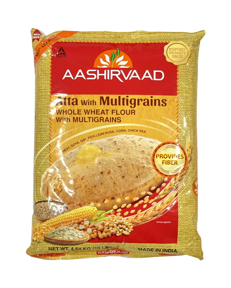 AASHIRVAAD WHOLE WHEAT MULTIGRAIN FLOUR (10 LB)