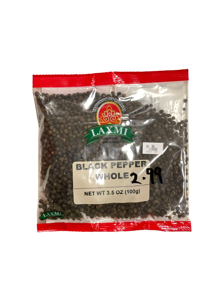 Laxmi Black Pepper Whole (3.5 oz)