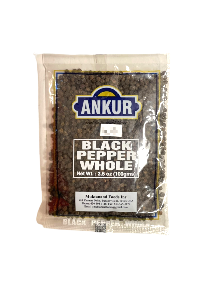 Ankur Black Pepper Whole (3.5 oz)