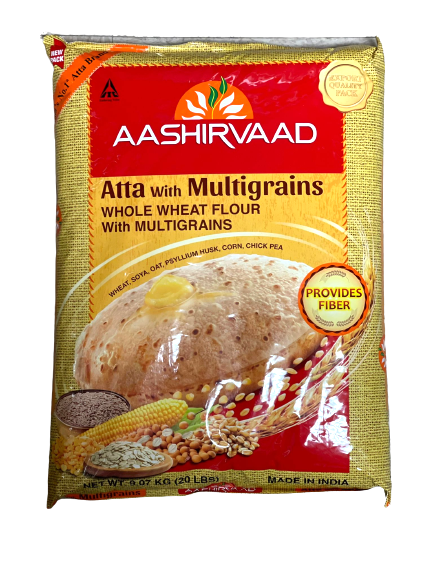 Aashirvaad Whole Wheat Flour With Multigrains (20 lb)