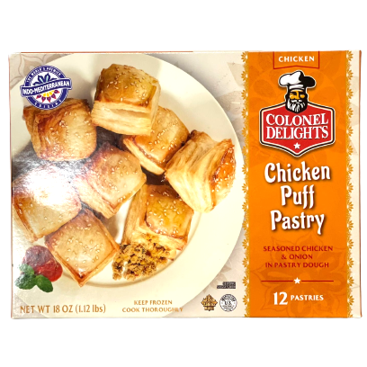 Colonel Delights Chicken Puffs Pastry (18 oz)